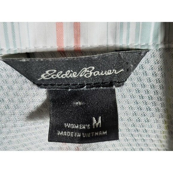Eddie Bauer Sleeveless Button Up Top Womens Size M Gorpcore Granola Girl Hiking - Picture 3 of 7
